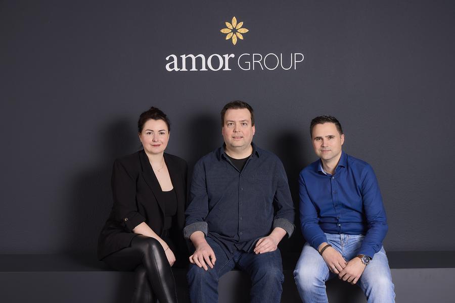 Von links: Julia Wendlandt VP Merchandise Product Amor Group - Wolfram Dortschy VP IT & Operations - Björn Hoppe VP E-Commerce