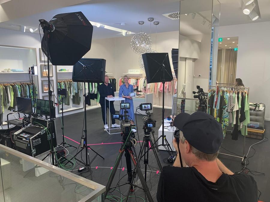 Auch die Modemarke Marc Cain setzt auf Live Shopping. (Bild: Marc Cain / Muse Production)