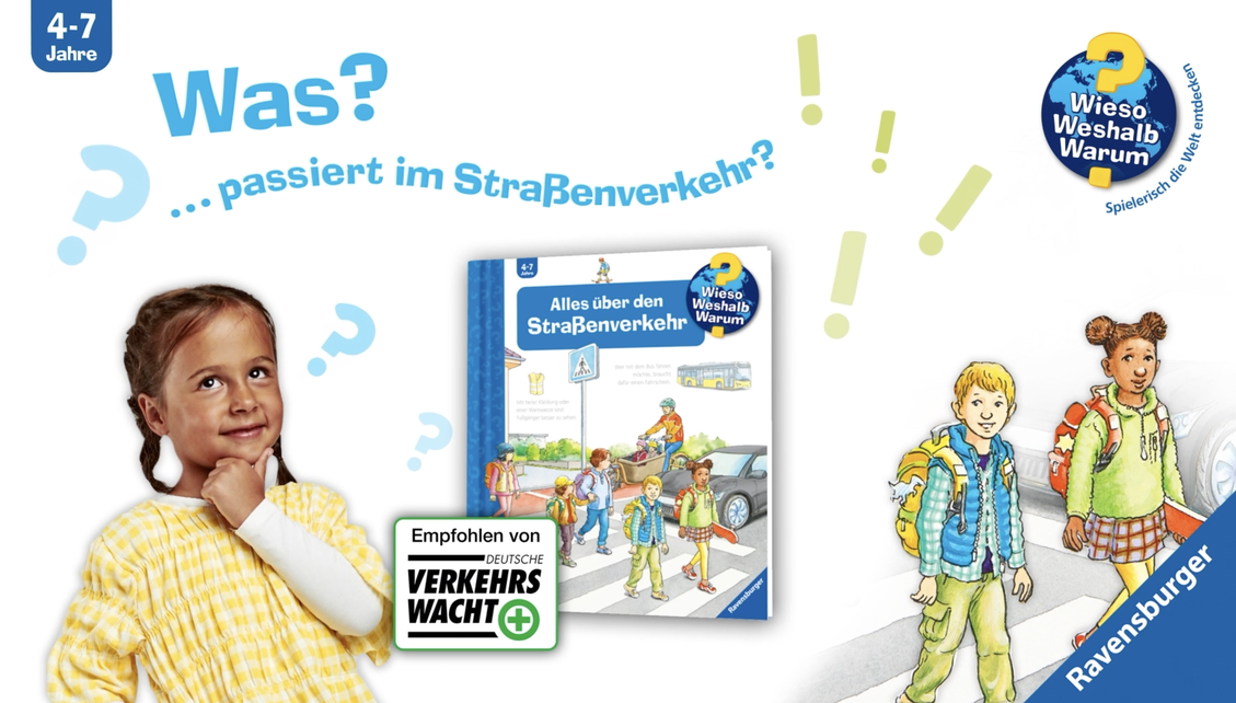 Eine Video-Kampagne bewirbt die Kindersachbuch-Reihe 'Wieso? Weshalb? Warum?' (Bild: Ravensburger)