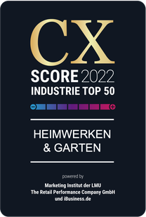 Customer Experience (CX)-Score 2022 / Heimwerken und Garten