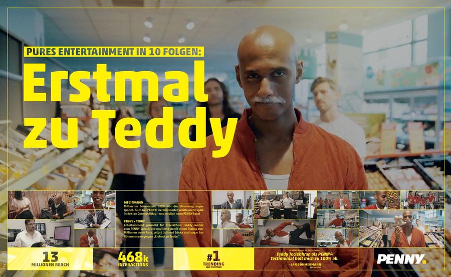 Comedian Teddy alias Antoine tobt sich im Penny-Markt aus.