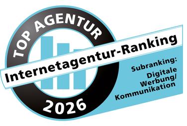 Siegel 2026 Internetagentur-Ranking/ Subranking: Digitale Werbung &#38; Kommunikation 2026 (Bild: iBusiness)