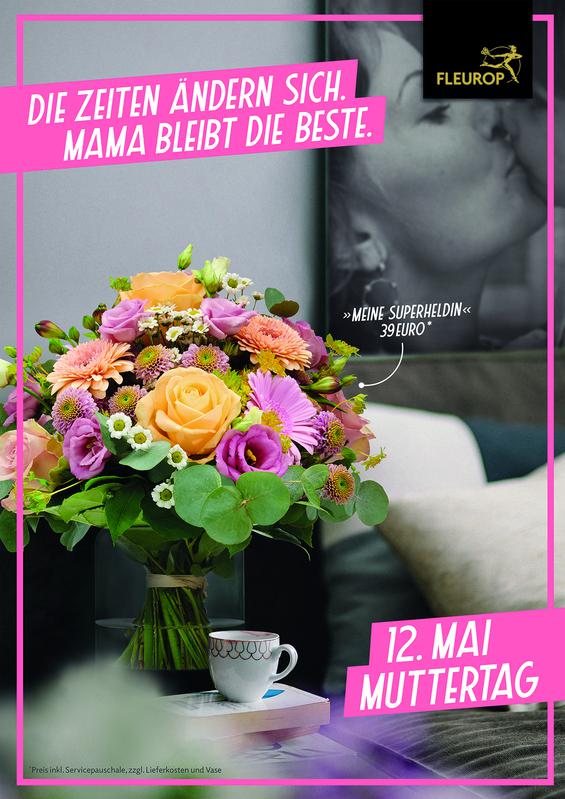 Anlassbezogene Werbung: Motiv zum Muttertag (Bild: Fleurop AG)