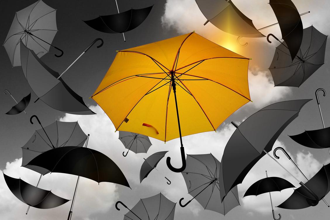 Banker sind die Menschen, die Dir bei Sonnenscheim einen Schirm verleihen, den sie bei Regen wieder zurück haben wollen: Das machen zumindest inzwischen digital. (Bild: Gerd Altmann / Pixabay)