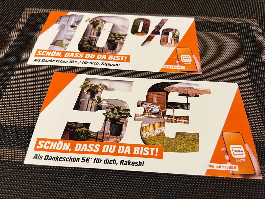 First User Push mit Rabattangebot (Bild: Obi)