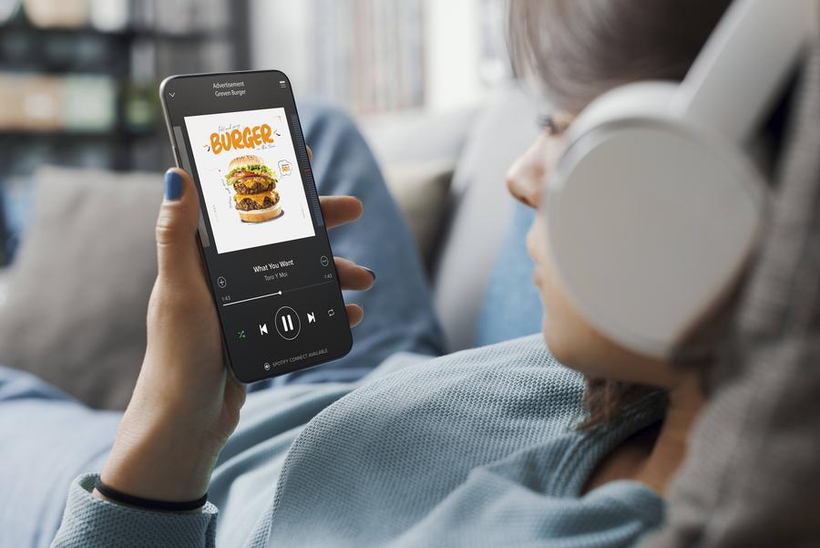 Werbung auf Spotify Audio Ad