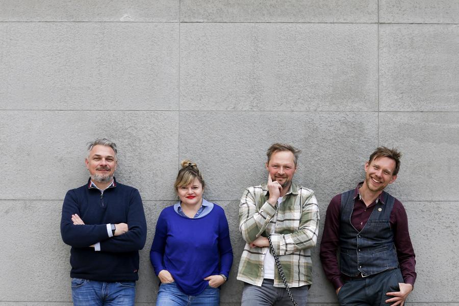 Gründerteam der Nachhaltigkeitsberatung BAM! Bock auf Morgen: Frank Schlieder, Kerrin Löhe, Jan Pechmann, Friedrich Bohn (v.l.) (Bild:  BAM! Bock auf Morgen)
