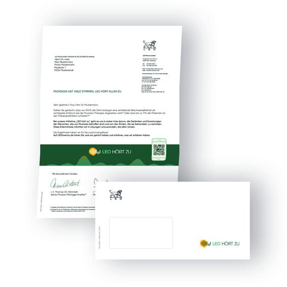 Personalisiertes Programmatic Print Mailing an Ärzt:innen (Bild: LEO Pharma GmbH)