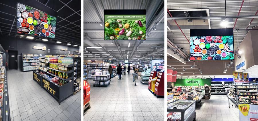 Laya vermarktet die digitalen Werbeflächen in RTG-Supermärkten