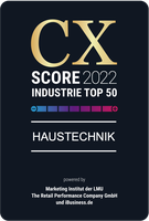 Customer Experience (CX)-Score 2022 / Haustechnik