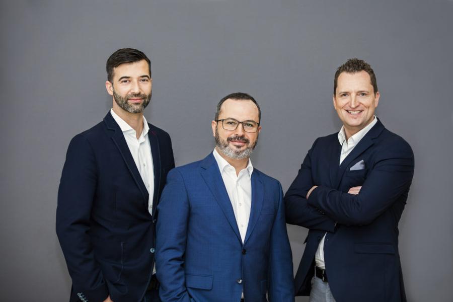 Die Geschäftsführung von d-force: Ralf Hammerath, Alen Nazarian und Jens Pöppelmann (v.l.)