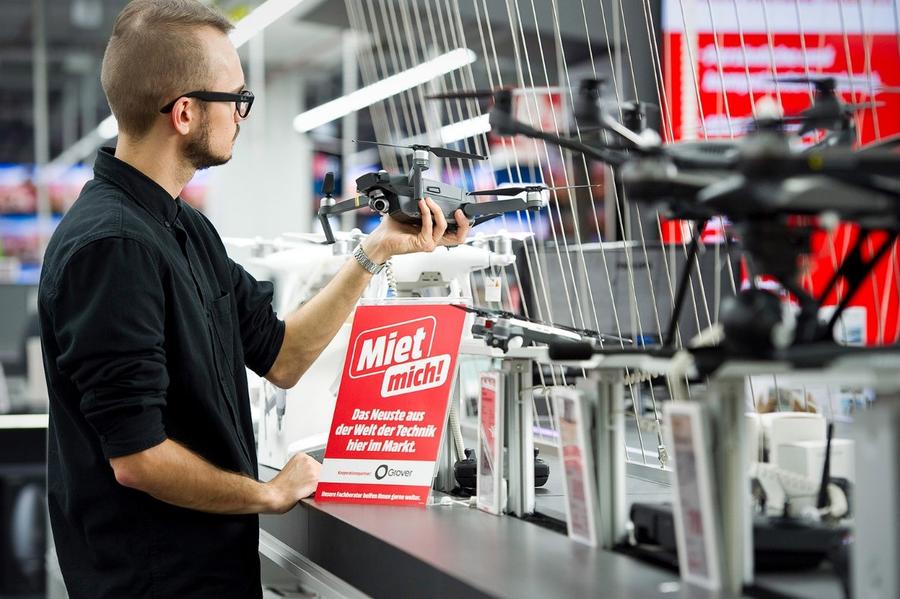 Überschaubar: Nur 15 Prozent der Sharing-Economy-Fans wollen Technik mieten (Bild: Media-Markt)