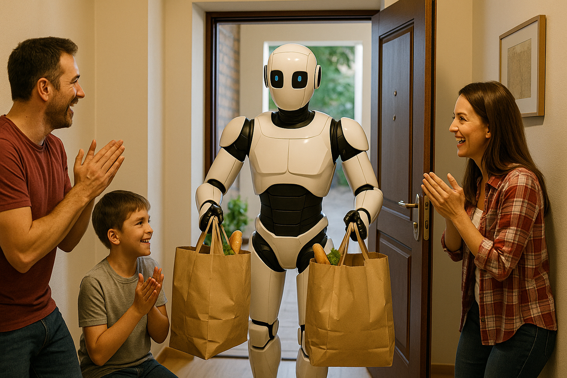 Haushaltsroboter wird es leider noch lange nicht geben, aber im Hintergrund werden KI-Agenten uns schon bald eine ganze Menge Arbeit abnehmen. (Bild: ChatGPT/Sebastian Halm)