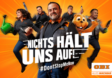 OBIs internationale Werbekampagne "Nichts hält uns auf!"