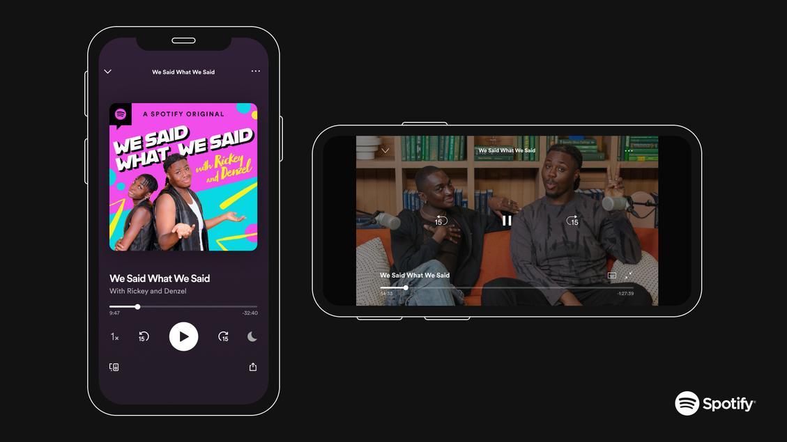 Die Podcast-HörerInnen können wählen zwischen der Audio- und der Videoversion. (Bild: Spotify/Anchor)