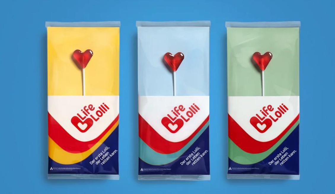 Der Life Lolli motivierte jüngere Spender. (Bild: BBDO/KMSZ)