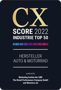 Customer Experience (CX)-Score 2022 / Auto, Motorrad, Reisemobil