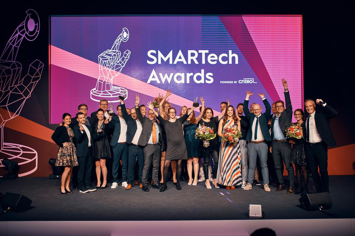 Die Gewinner des SMARTech Awards 2019 (Bild: Criteo)