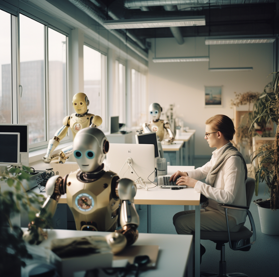 Tech-Startups lassen sich heute schon von KI-Systemen helfen (Bild: Midjourney/Sebastian Halm)