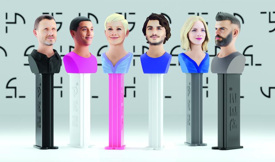 Mass Customisation per 3D-Druck: Individualisierte PEZ-Köpfe gibt es künfigt online und per App